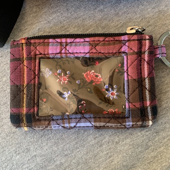 Vera Bradley small sling bag with small card case. Lovingly used only Once. - Picture 5 of 8